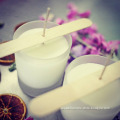 100% essential oil soy wax frosted jar candle